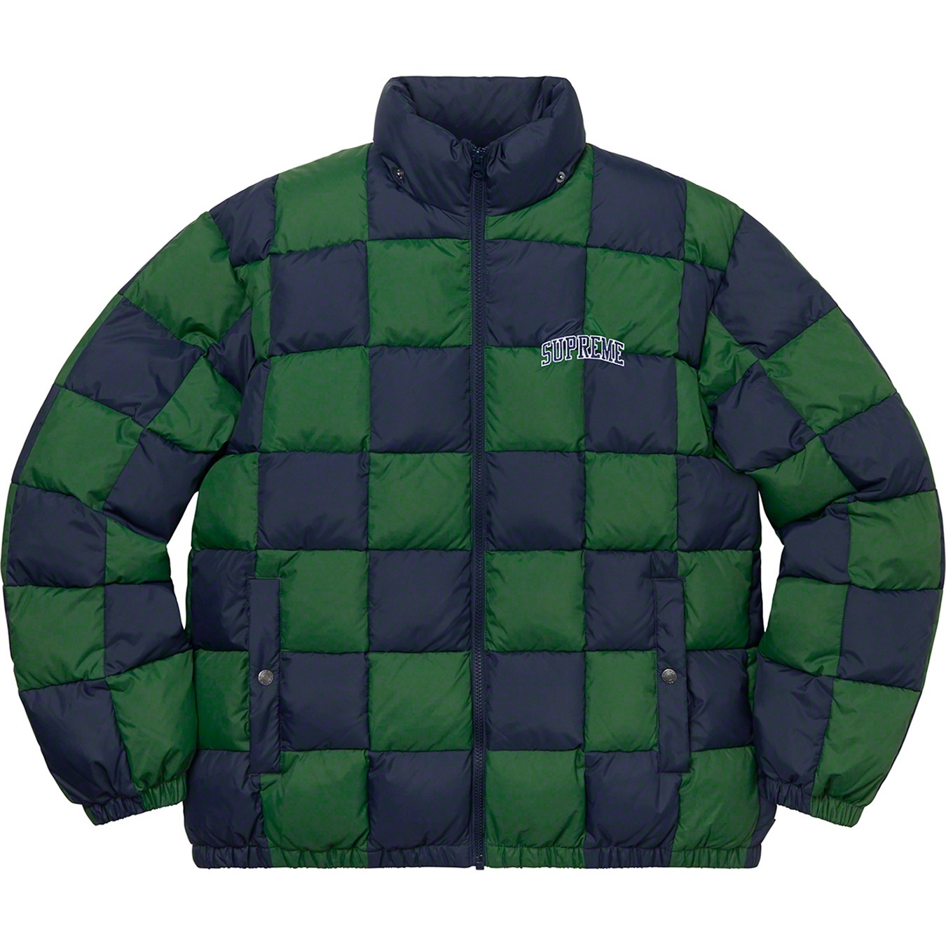 Checkerboard Puffy Jacket view 2